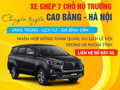 Xe ghép Hồ Trường tuyến Cao Bằng - Hà Nội