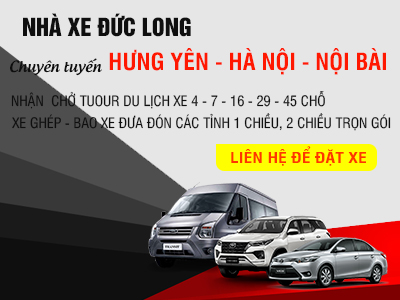 Nhà xe Đức Long chuyên tuyến Hung Yên - Hà Nội