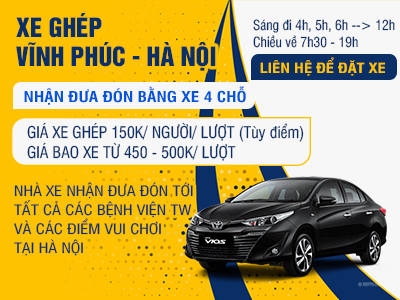 Xe ghép 86 Lập Thạch Vĩnh Phúc - Hà Nội