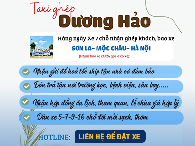 Xe ghép Dương Hảo tuyến Sơn La - Hà Nội