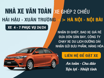 Xe ghép Văn Toàn tuyến Hà Nội - Nam Định
