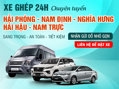 Xe ghép 911 tuyến Hải Phòng - Nam Định