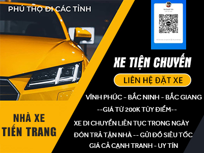 Nhà xe Tiến Trang tuyến Vĩnh Phúc - Bắc Giang