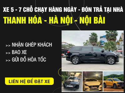 Xe ghép 660 tuyến Thanh Hóa - Hà Nội