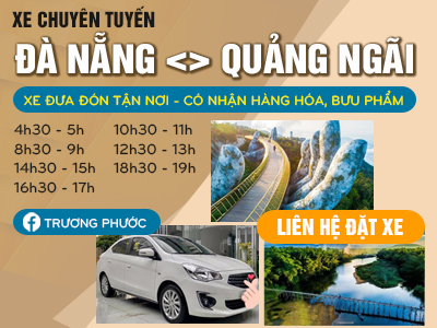 Xe ghép Trương Phước tuyến Quảng Ngãi - Đà Nẵng