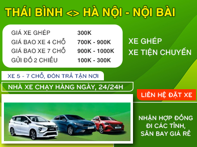 Xe ghép Thái Bình - Hà Nội 999