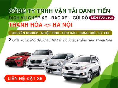 Công ty vận tải Danh Tiến tuyến Thanh Hóa - Hà Nội