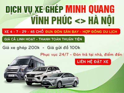 Xe ghép Minh Quang Vĩnh Phúc - Hà Nội