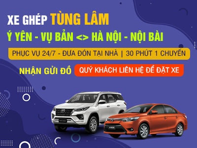 Xe ghép Tùng Lâm Nam Định - Hà Nội