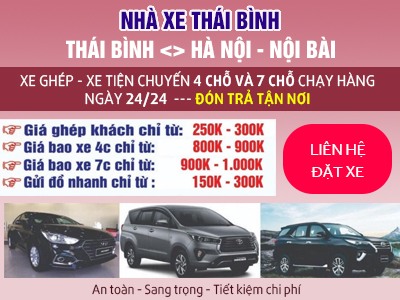 Xe ghép Thái Bình tuyến Thái Bình - Hà Nội