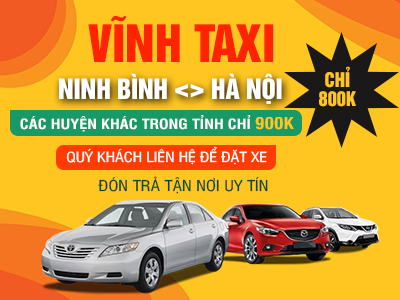 Vĩnh taxi chuyền tuyến Ninh Bình - Hà Nội