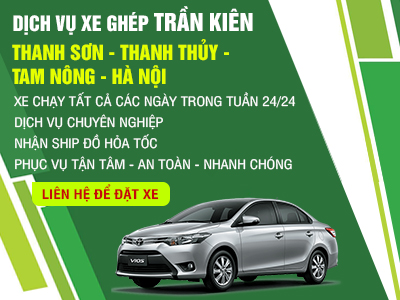 Nhà xe Trần Kiên chuyên tuyến Phú Thọ - Hà Nội