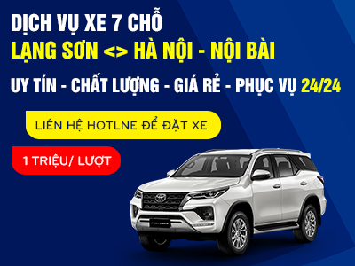 Dịch vụ xe du lịch Lạng Sơn - Hà Nội