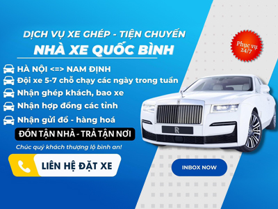 Nhà xe Quốc Bình tuyến Hà Nội - Nam Định