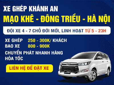 Nhà xe Khánh An tuyến Quảng Ninh - Hà Nội