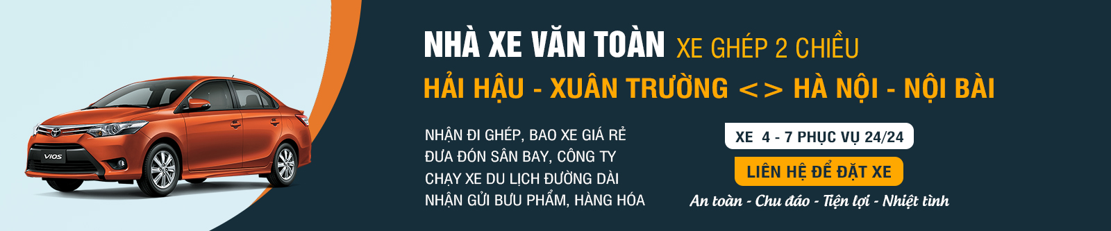 Xe ghép Văn Toàn tuyến Hà Nội - Nam Định