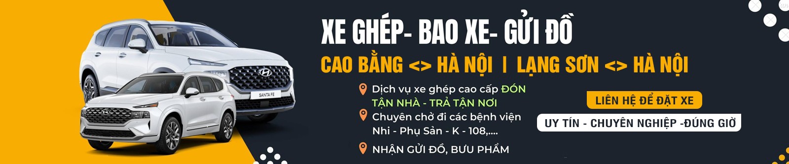 Xe ghép 000 Cao Bằng , Lạng Sơn - Hà Nội