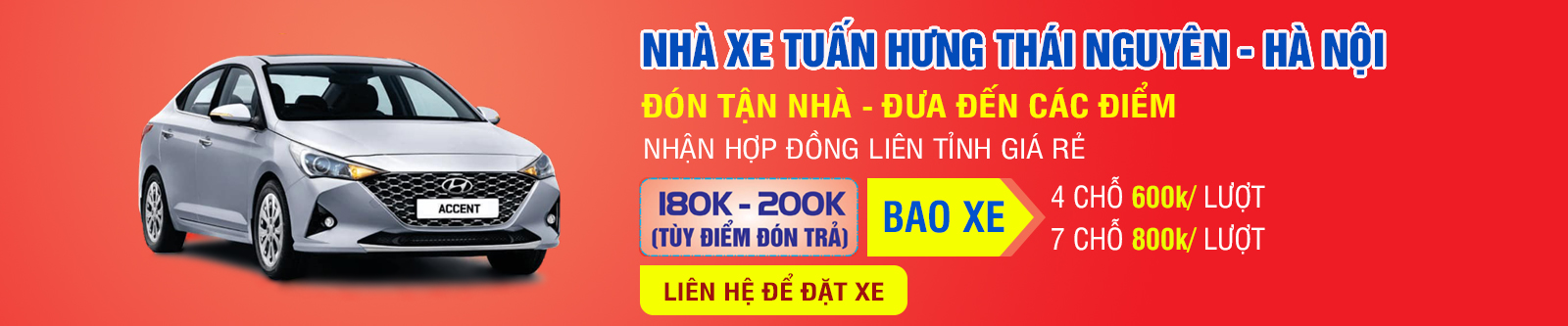 Xe ghép Tuấn Hưng tuyến Thái Nguyên - Hà Nội